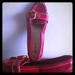 Red loafers